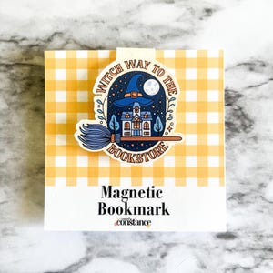 Halloween Witchy Magnetic Bookmark, Cute Gifts for Book Lovers, Halloween Bookmark, Spooky Season, Gift for Her, Magnetic Bookmark, Bookmark