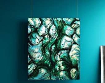 Canvas Painting : Aqua Mentham