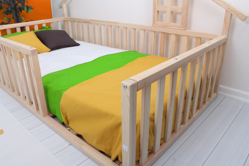 Montessori Floor Bedwood Bed Frametoddler Floor Bed Toddler Etsy