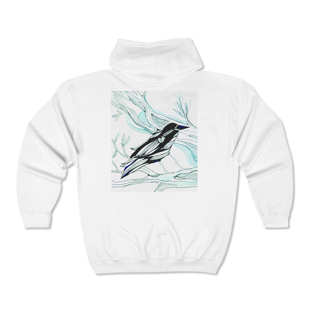 Art Print Zip Hoodie Jacket for Bold Everyday Style