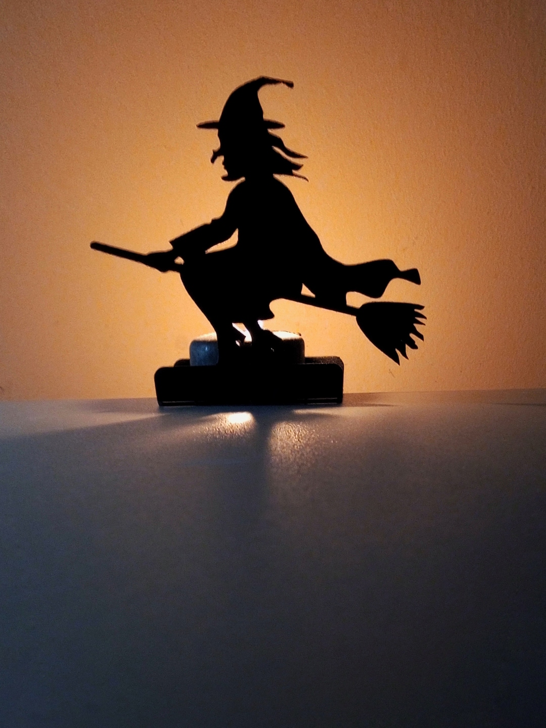 Metal Halloween Candle Holder Halloween Witch Candle Holder Etsy