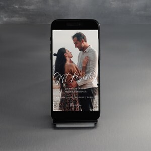 Digital Gift Registry, electronic wedding gift registry, Bridal Shower gift registry, Editable Gift Registry, Hen Party Gift Registry