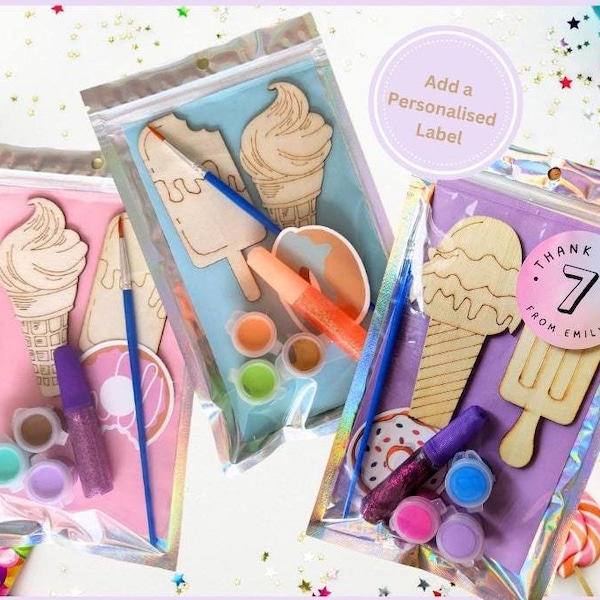 Kids Rainbow Art Party Favour Bag Kids Paint Birthday favours Kids Craft Kits Boys Kids Art Kits Girls Party Bag filler loot bags