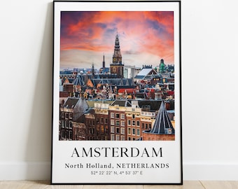 Amsterdam Poster, Netherlands Picture, Europe Picture, European City Photo, Europe City Poster, Travel Print