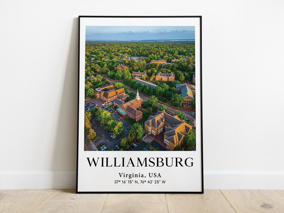 Williamsburg Poster Williamsburg Picture Virginia Print Etsy