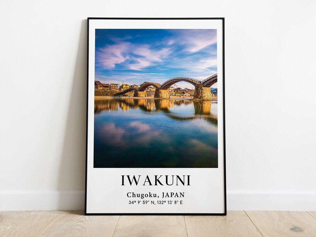 Iwakuni Poster, Iwakuni Picture, Chugoku Picture, Japan Print, Japan