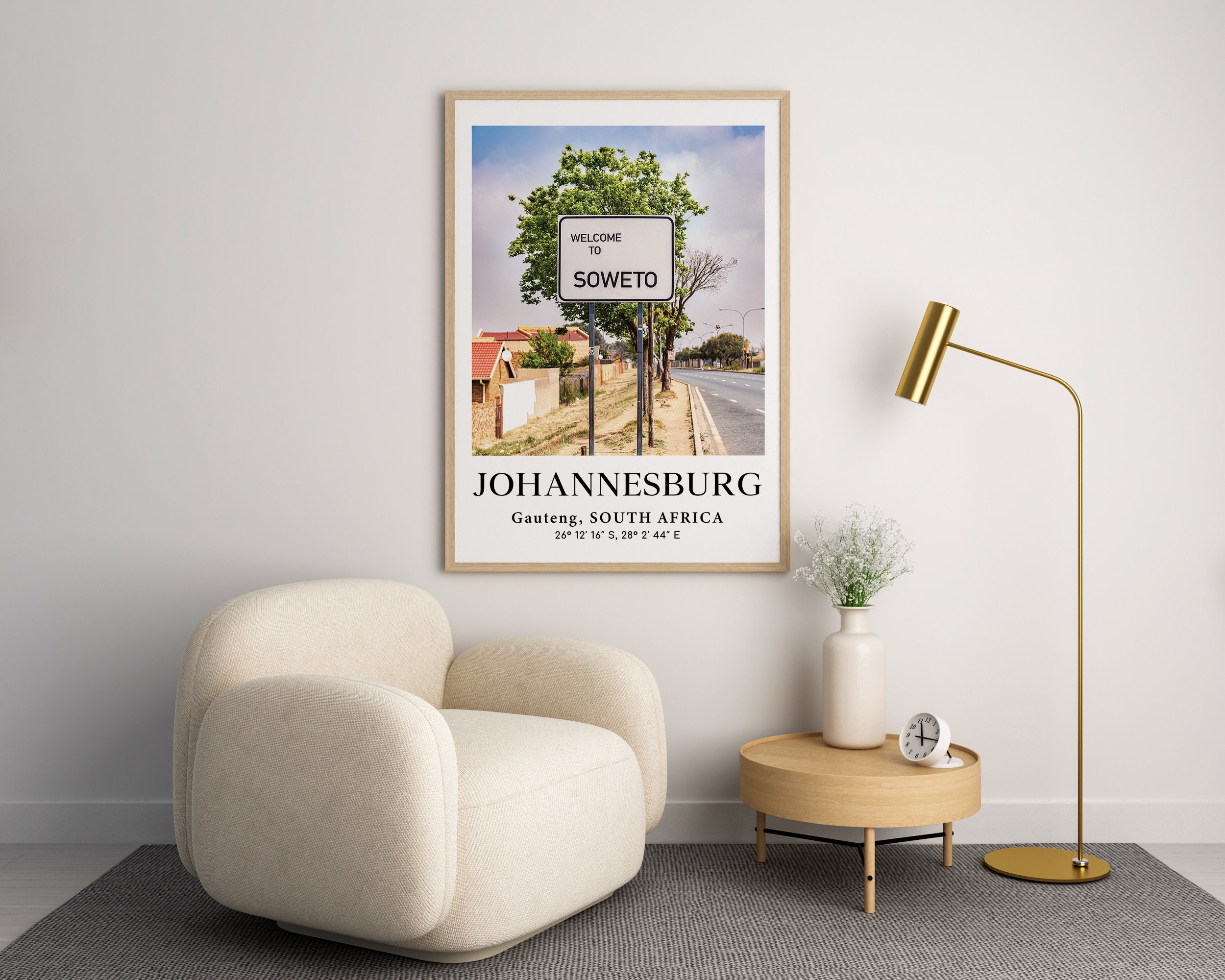 Johannesburg Poster, Gauteng Picture, South Africa City Photo, South