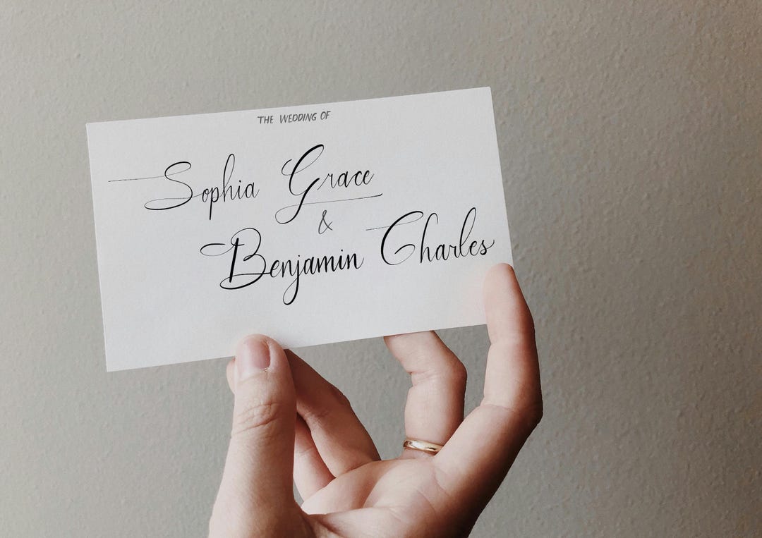 Custom Calligraphy Name Design | Bride and Groom | Wedding Fams - Etsy UK