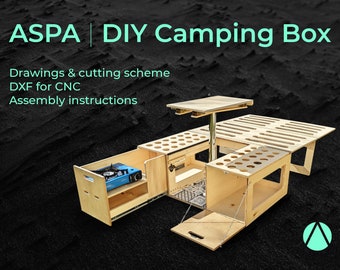 ASPA | Camping Box DIY | Drawings, DXF files & Assembly instructions