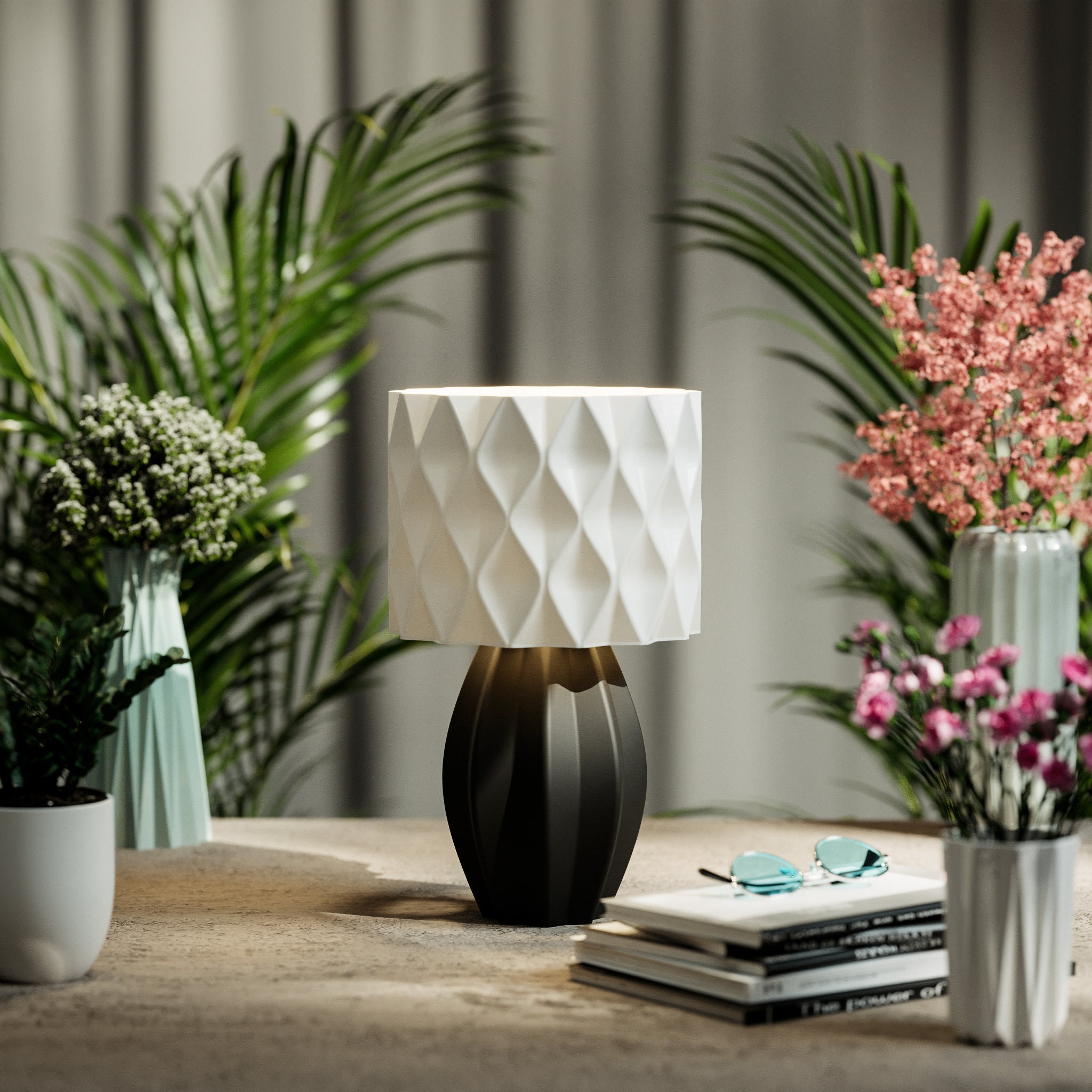 3D Printables Lamp Model STL, Table Lamp, Bedside Lamp, Modern Desk ...