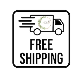 HayaJewel offers free shipping no minimum cart value on etsy
