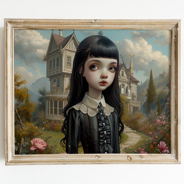 Enchanted Dreamscape: Limited Edition Pop Surrealism Artwork, Available for Download and Print.