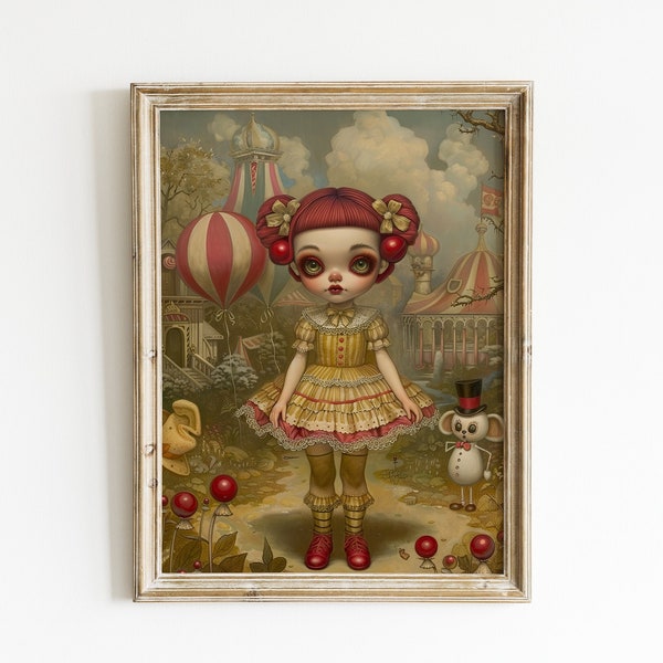 Fantasy Reverie: Mark Ryden inspired. Limited Edition Pop Surrealism Artwork. Available for Download and Print.