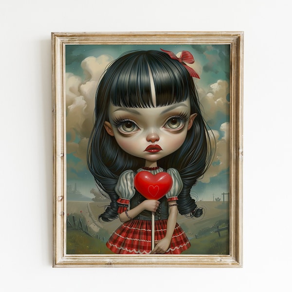 Whimsical Love: Mark Ryden inspired. Limited Edition. Popsurrealism Artwork, available for Download and Print.