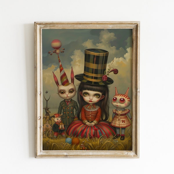 Surreal Fantasy Parade: Mark Ryden inspired. Limited Edition Pop Surrealism Artwork, Available for Download and Print.
