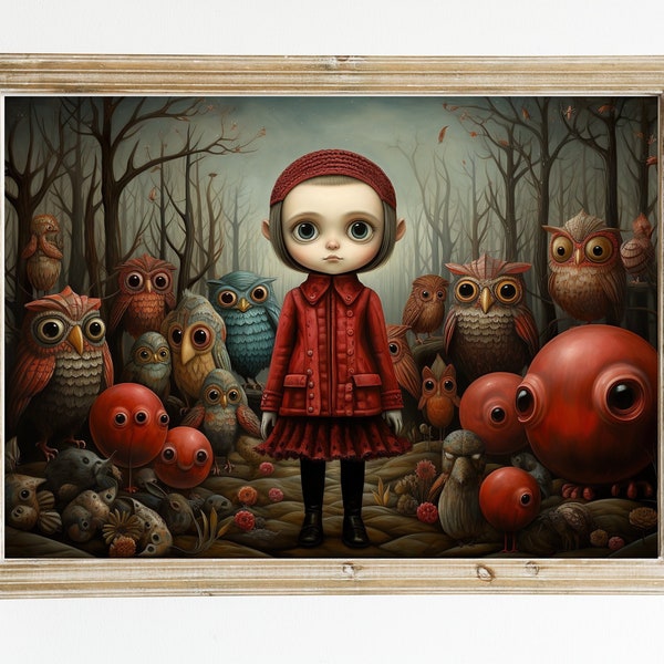 Surreality Unveiled: Mark Ryden-Inspired Art. Digital download. Printable image.