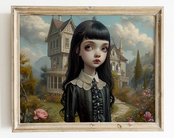 Enchanted Dreamscape: Limited Edition Pop Surrealism Artwork, Available for Download and Print.