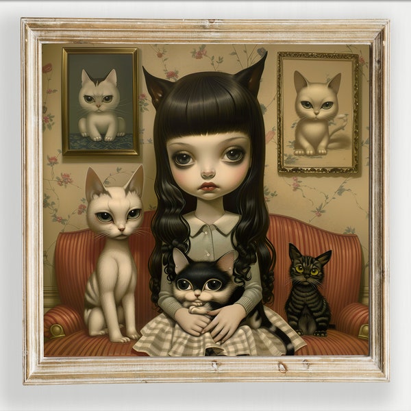 Celestial Comrades: Mark Ryden inspired. Limited Edition. Popsurrealism Artwork, available for Download and Print.