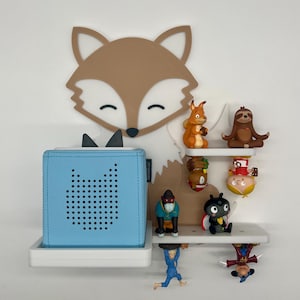 Tonie shelf - Fox | Toniebox shelf | Wall shelf for Toniebox and Tonie figures | Tonie shelf for the children&#39;s room