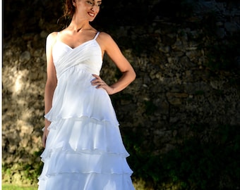 robe de mariée fluide en soie