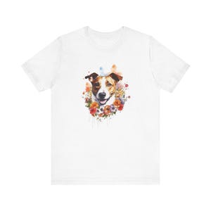 Jack Russell Terrier Unisex Tee, Dog Lover Gift, Animal Graphic Shirt, Pet Owner Top, Short Sleeve T-Shirt