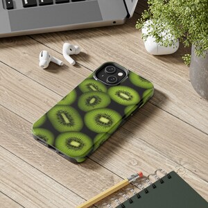 Kiwi Tough iPhone Case, iPhone 14, iPhone 14 Pro, Garden, Boho, Fruit, Plants, iPhone 14 13 12 11 Pro, Max, iPhone XS, XR, X, SE, Mini Cover