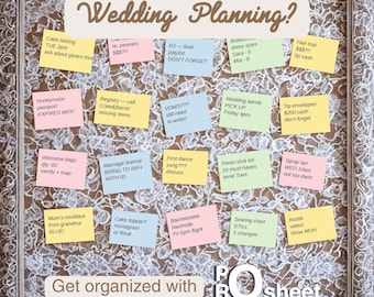 Wedding Planner Spreadsheet | The Bride's Checklist | 27 Tabs, 1000+ Items, Auto Calendar | Excel + Google Sheets | Instant Download
