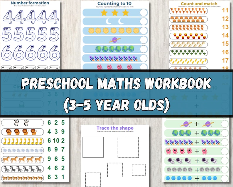 Shape Pattern Template Eyfs Preschool EYFS Maths Workbook – Number, Shapes, Pattern Activities ...