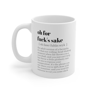 Oh, por el amor de la mierda taza de café divertido / regalo de mordaza para un amigo / taza de trabajo divertido / regalo de humor para adultos / regalo para Bestie / taza sarcástica / taza atrevida