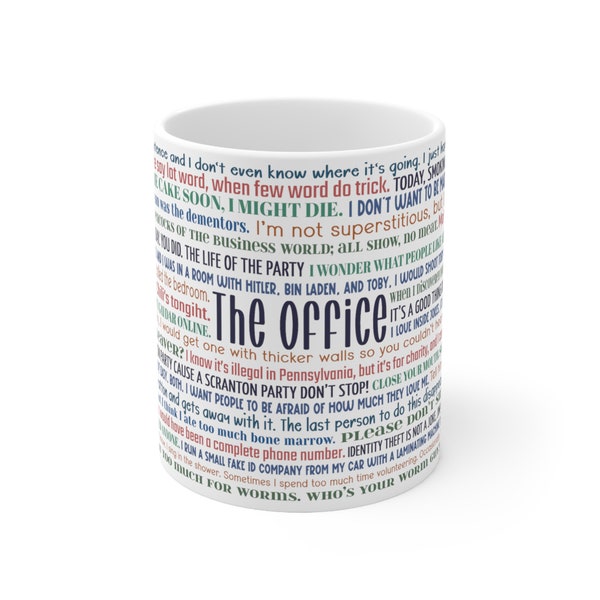 The Office TV Show Mug | The Office Quotes | Gift for Fan of The Office | Gift for The Office Lover | Funny Quotes Mug | Under Mifflin Mug