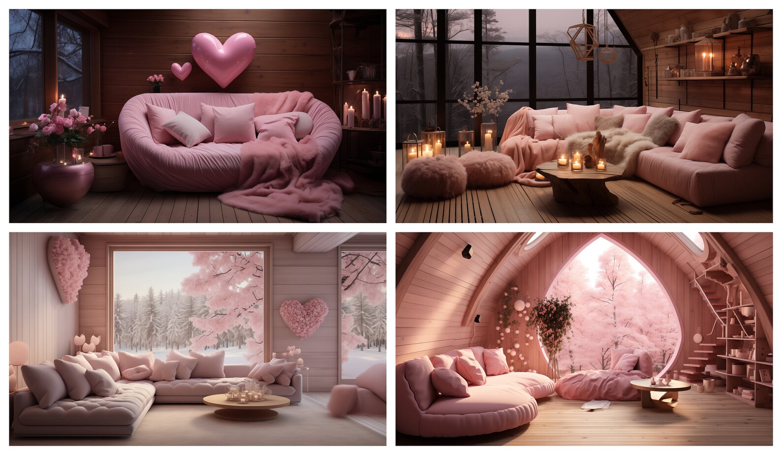 Valentines Day Zoom Background Pink Romantic Zoom Background Valentine