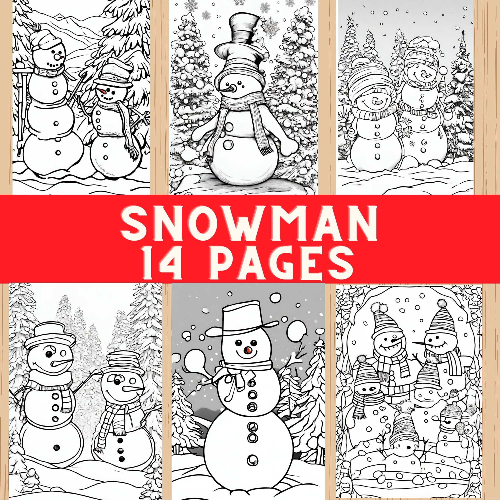 Snowman Coloring Pages, Winter Character Drawings, Printable Snowman