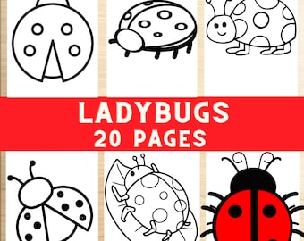 Insect coloring pages,Animals Coloring Pages ,Ladybugs, Kids, Printable Coloring Book, Simple drawings , Design, Coloring Pages, Insects