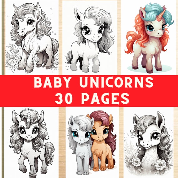 Magic unicorn, unicorn coloring pages, funny activity,  coloring printable, fantastic drawing, cute unicorn book
