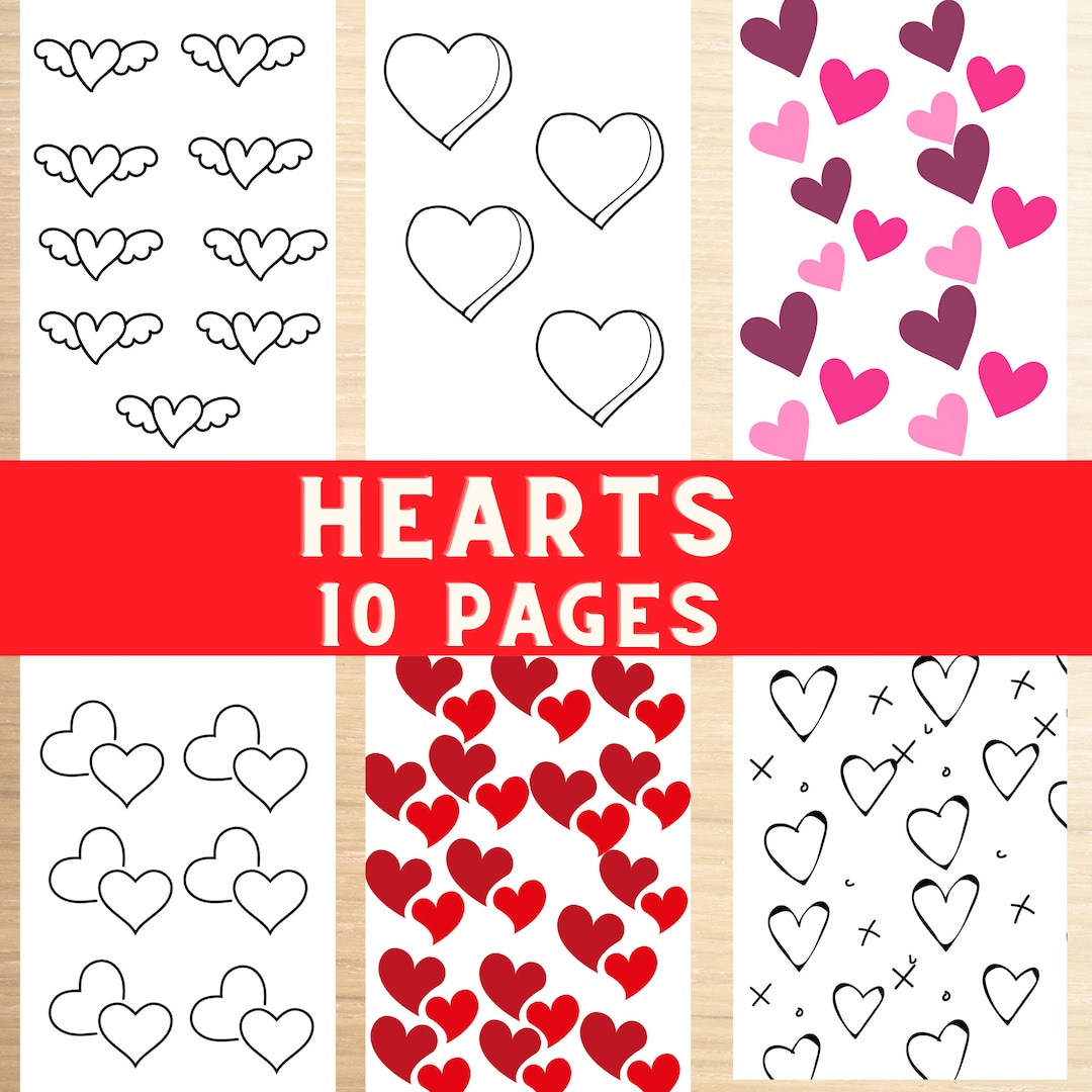 Hearts Coloring Pages, Heart, Valentine's Day Drawings, Coloring Pages