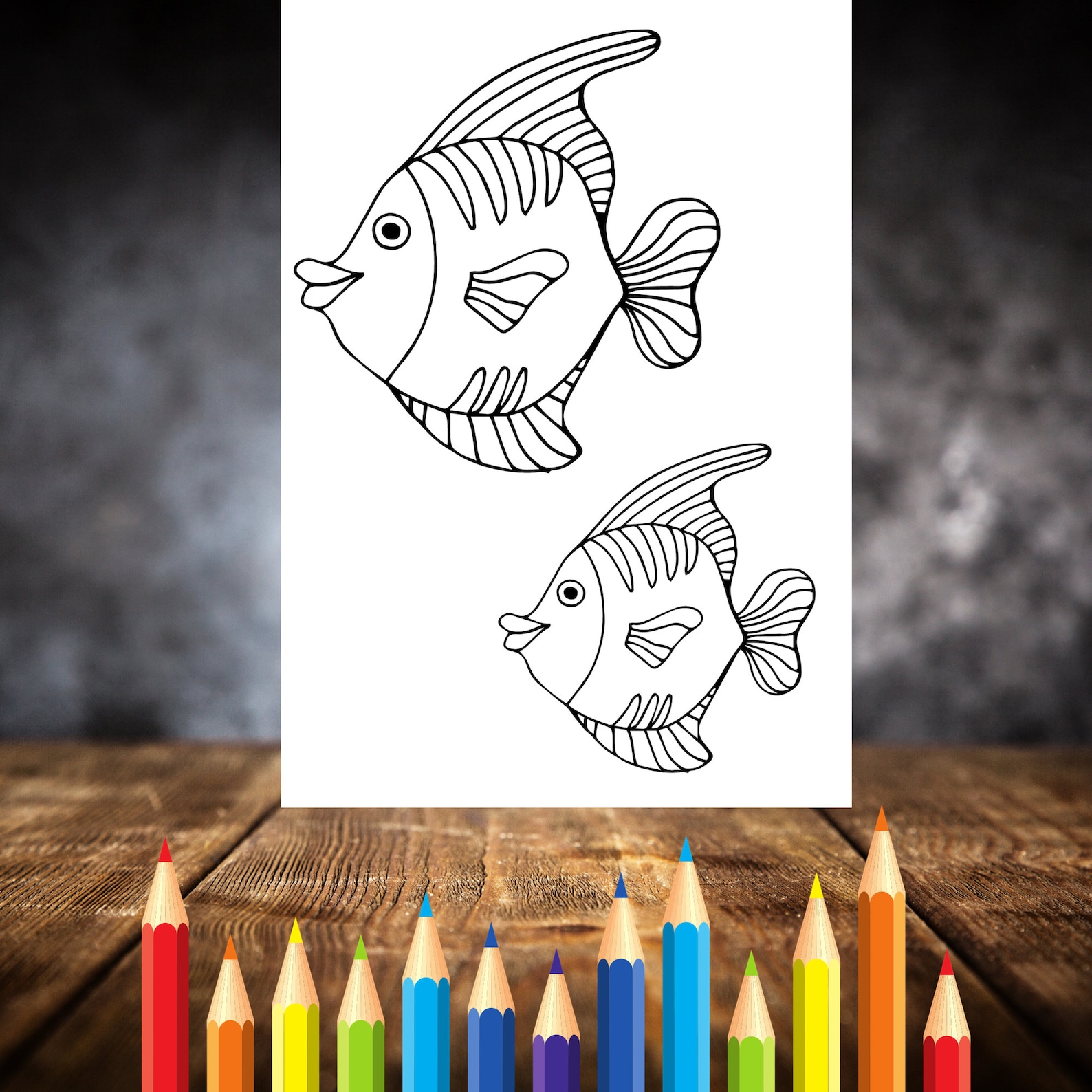 Marine Life Coloring Pages Ocean Animal Coloring Sheets Sea Etsy