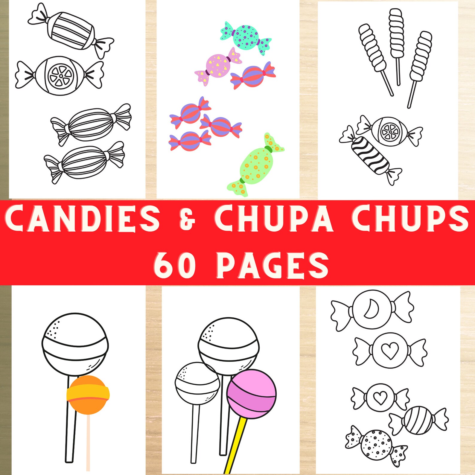 Food Coloring Pages Coloring Candies Chupa Chups Coloring Pages 