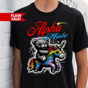 Alpha Male Shirt, Funny Unhinged Shirts, Ironic Sarcastic, Cringe Out of Pocket Gag Gifts For Her, Weird Meme Shirts, Funny Gift for Him