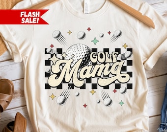 Koszulka Golf Mama, damska koszulka golfowa, słodka koszulka golfowa, retro koszulka golfowa, koszulka golfowa dla mamy, koszulki z piłeczkami golfowymi, koszulka Par, prezent dla miłośnika golfa dla mamy