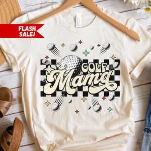 Golf Mama-shirt, dames golfshirt, leuk golfshirt, retro golfshirt, moeder golfshirt, golfbal-T-shirts, par-T-shirt, golfliefhebber cadeau voor moeder