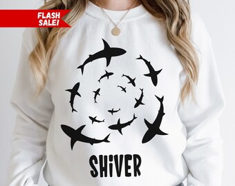 Shiver Shark Shirt, Ocean Shirt, Funny Shark, Cool Shark Shirt, Cute Shark Tee, Divers And Sharks, Save Sharks Hoodie, Shark Lover Gift For