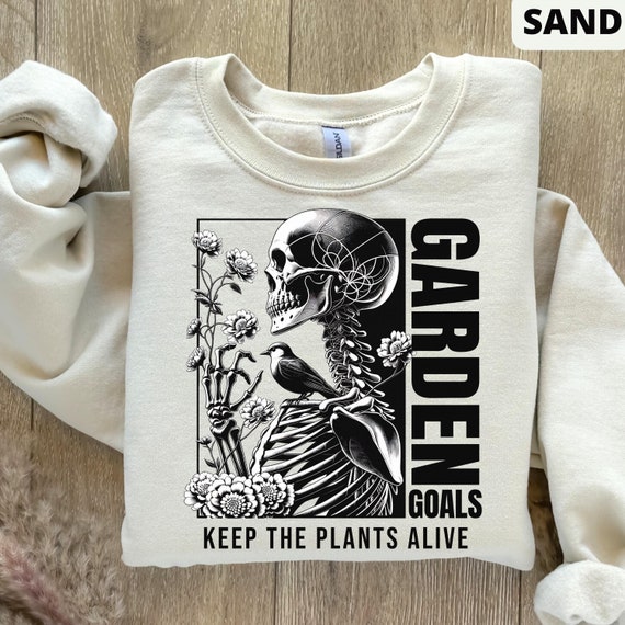 Funny Gardener Shirt, Skeleton Gardener Shirt, Mothers Day Garden Shirt, Plant Lover Shirt, Cute Plant Mom Tee, Gardening Gift For Gardeners