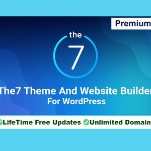 The7 Theme und Website-Generator für WordPress Lebenslange kostenlose Updates Verwenden Sie in unbegrenzten Websites