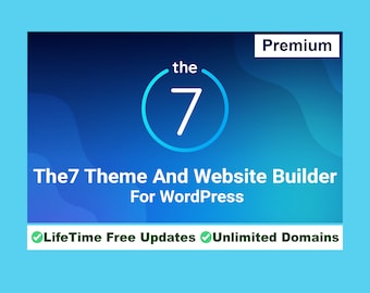 The7 Theme And Website Builder For WordPress Lifetime free updates Use in unlimited websites