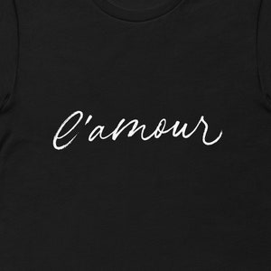 Amore, L'Amour, Maglietta d'amore, Regalo per lei, Maglietta d'amore, Amour, Maglietta per donna alla moda, Regalo per la fidanzata, Magliette d'amore, Scatola regalo per la cura di sé