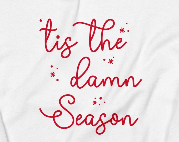 Christmas Sweatshirt, Christmas Gifts for Women, tis the damn season, Womens Christmas sweatshirt, Cute Sweatshirt, Unique Gifts for Women