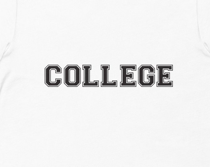 College Humor TShirt, Funny College Apparel