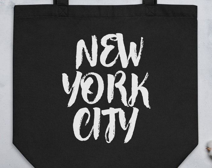New York City Reusable Tote, Organic Cotton Tote Bag - NYC