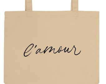 L'Amour Tote Bag, Organic Cotton Tote