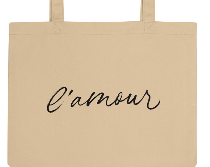 L'Amour Tote Bag, Organic Cotton Tote